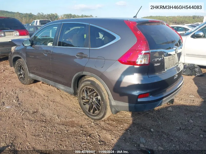 2016 Honda Cr-V Se VIN: 2HKRM3H46GH544083 Lot: 40795507