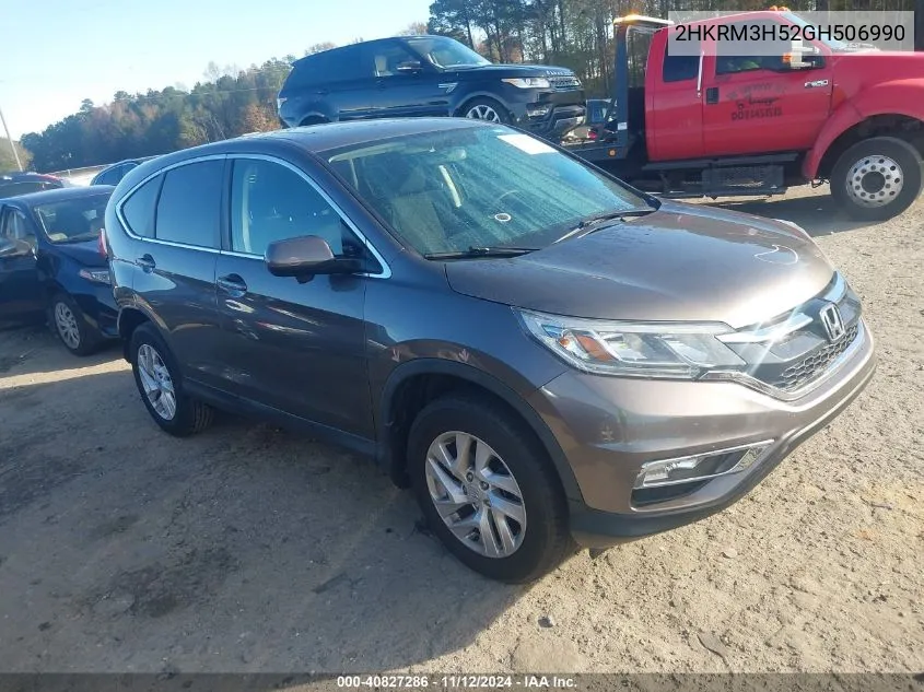 2016 Honda Cr-V Ex VIN: 2HKRM3H52GH506990 Lot: 40827286