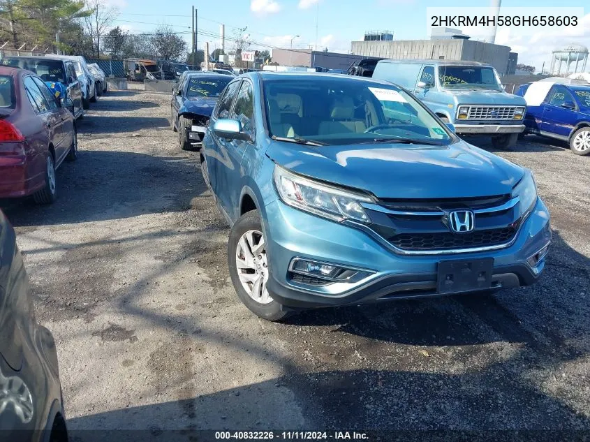 2016 Honda Cr-V Ex VIN: 2HKRM4H58GH658603 Lot: 40832226