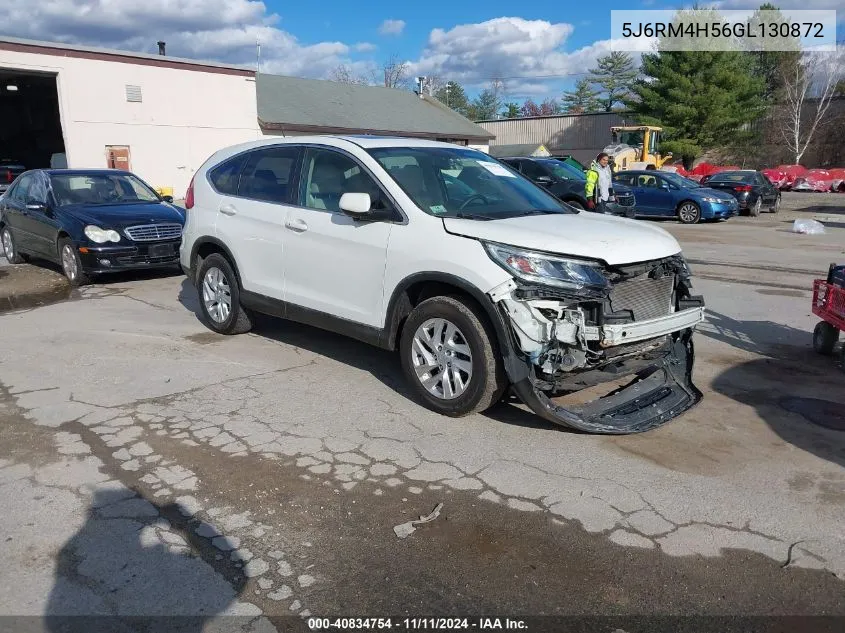 2016 Honda Cr-V Ex VIN: 5J6RM4H56GL130872 Lot: 40834754