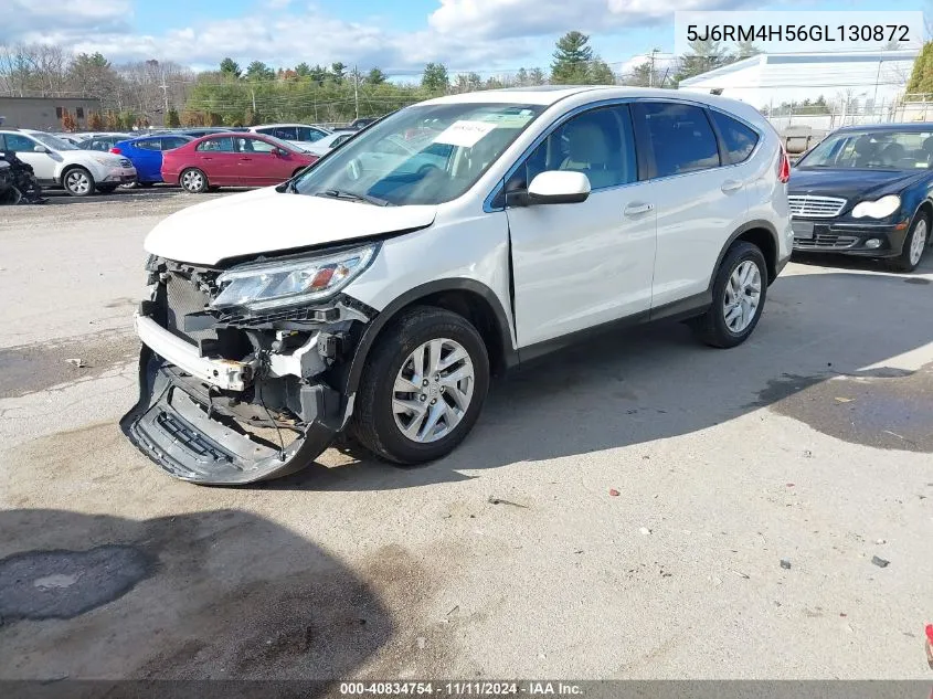 2016 Honda Cr-V Ex VIN: 5J6RM4H56GL130872 Lot: 40834754