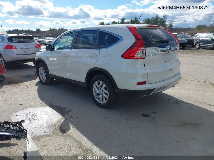 2016 Honda Cr-V Ex VIN: 5J6RM4H56GL130872 Lot: 40834754