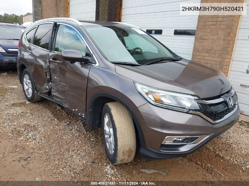 2016 Honda Cr-V Ex-L VIN: 2HKRM3H79GH520421 Lot: 40837493