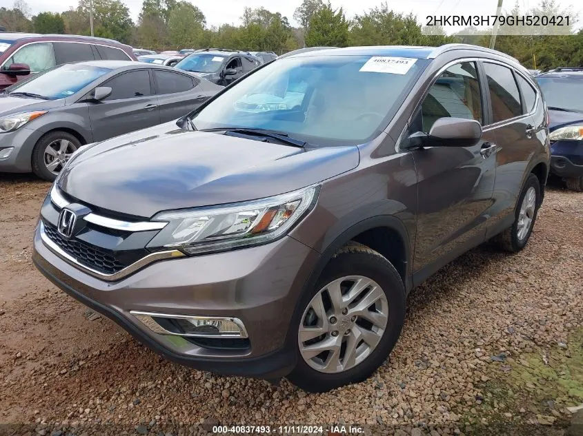 2016 Honda Cr-V Ex-L VIN: 2HKRM3H79GH520421 Lot: 40837493