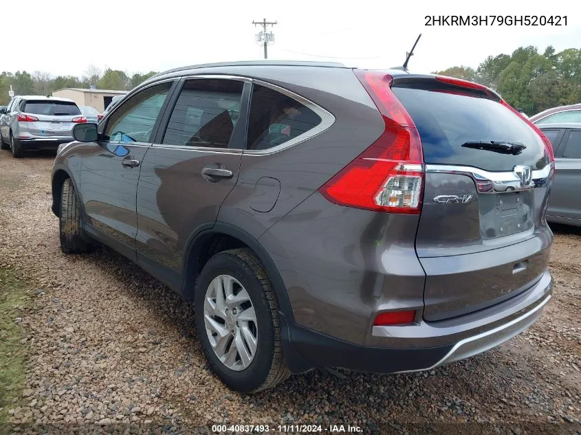 2016 Honda Cr-V Ex-L VIN: 2HKRM3H79GH520421 Lot: 40837493