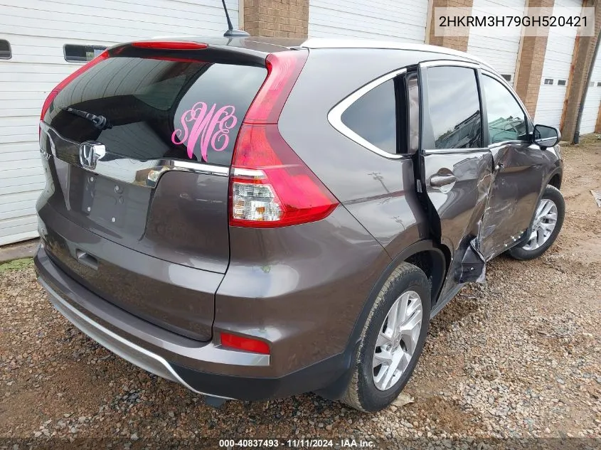 2016 Honda Cr-V Ex-L VIN: 2HKRM3H79GH520421 Lot: 40837493