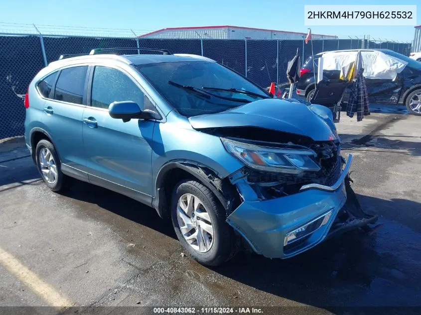 2016 Honda Cr-V Ex-L VIN: 2HKRM4H79GH625532 Lot: 40843062