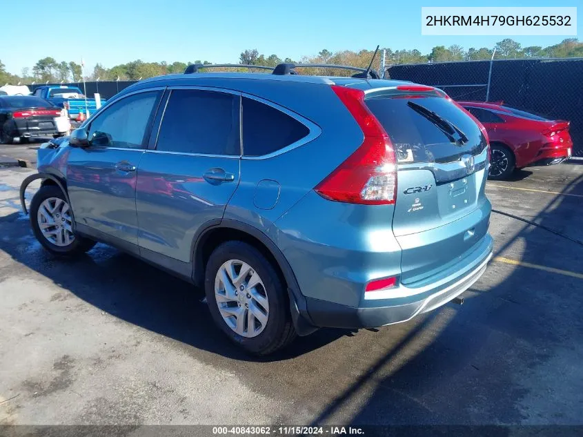 2016 Honda Cr-V Ex-L VIN: 2HKRM4H79GH625532 Lot: 40843062