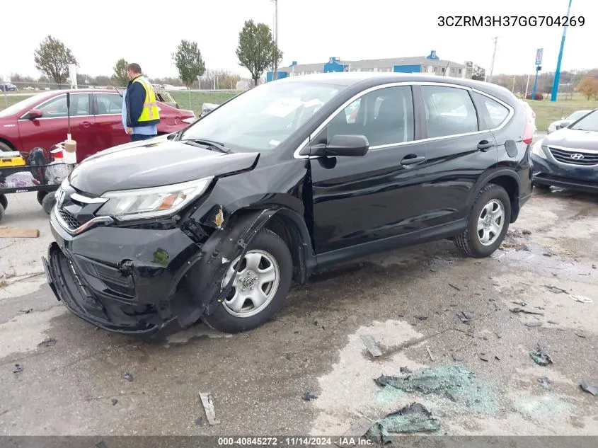 2016 Honda Cr-V Lx VIN: 3CZRM3H37GG704269 Lot: 40845272