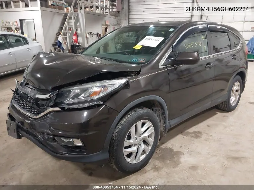 2016 Honda Cr-V Ex VIN: 2HKRM4H56GH602224 Lot: 40853764