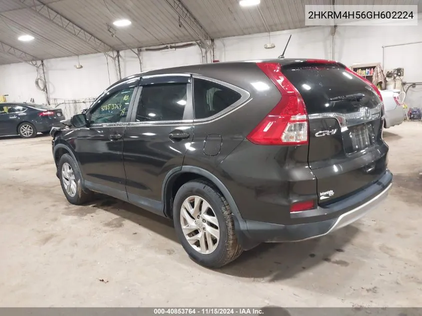 2016 Honda Cr-V Ex VIN: 2HKRM4H56GH602224 Lot: 40853764