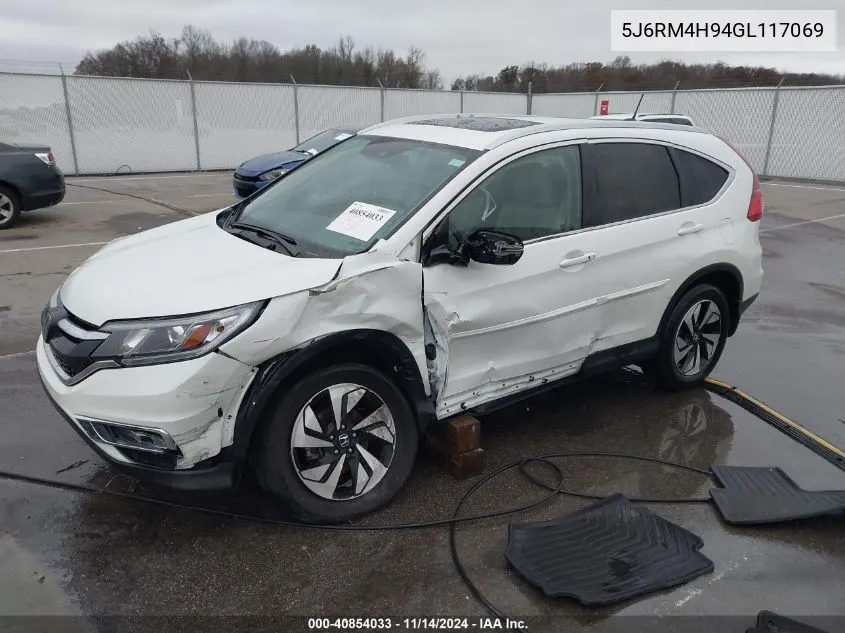 2016 Honda Cr-V Touring VIN: 5J6RM4H94GL117069 Lot: 40854033