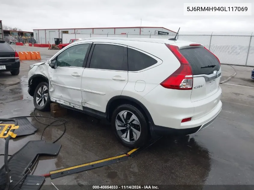 2016 Honda Cr-V Touring VIN: 5J6RM4H94GL117069 Lot: 40854033