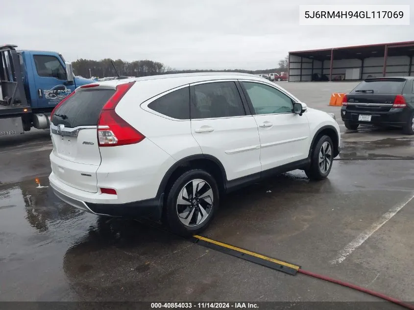 2016 Honda Cr-V Touring VIN: 5J6RM4H94GL117069 Lot: 40854033