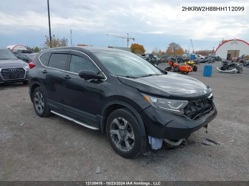 2017 Honda Cr-V VIN: 2HKRW2H88HH112099 Lot: 12135418