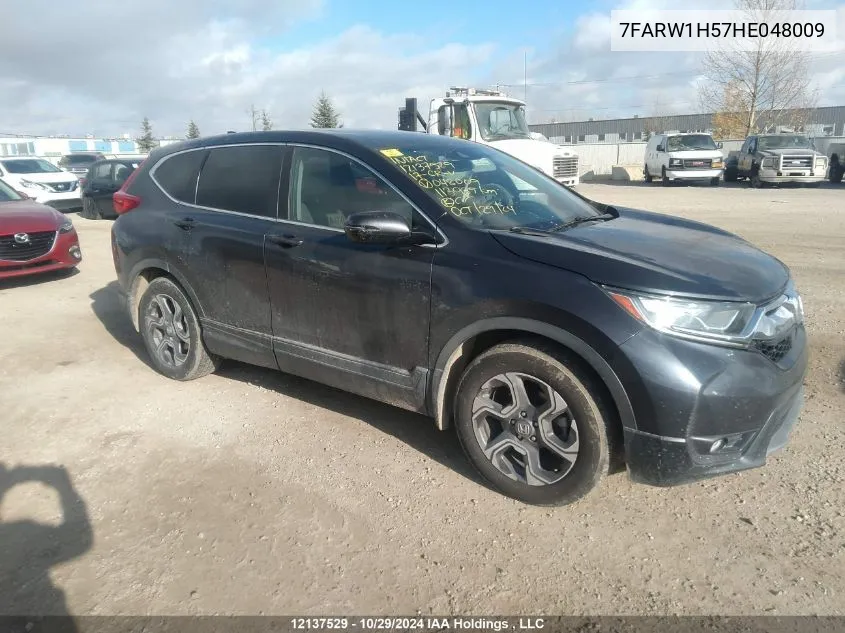 2017 Honda Cr-V Ex VIN: 7FARW1H57HE048009 Lot: 12137529