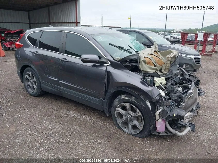 2017 Honda Cr-V Ex-L/Ex-L Navi VIN: 2HKRW1H89HH505748 Lot: 39338980