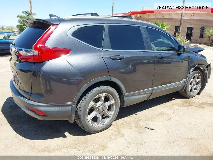 2017 Honda Cr-V Ex-L/Ex-L Navi VIN: 7FARW1H8XHE010025 Lot: 39686836