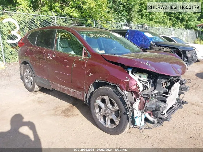 2017 Honda Cr-V Ex-L/Ex-L Navi VIN: 2HKRW2H86HH660179 Lot: 39793095