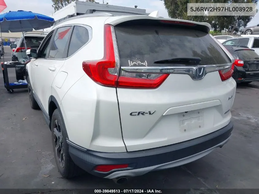 2017 Honda Cr-V Touring VIN: 5J6RW2H97HL008928 Lot: 39849513