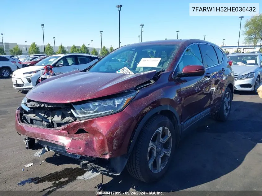 2017 Honda Cr-V Ex VIN: 7FARW1H52HE036432 Lot: 40517775