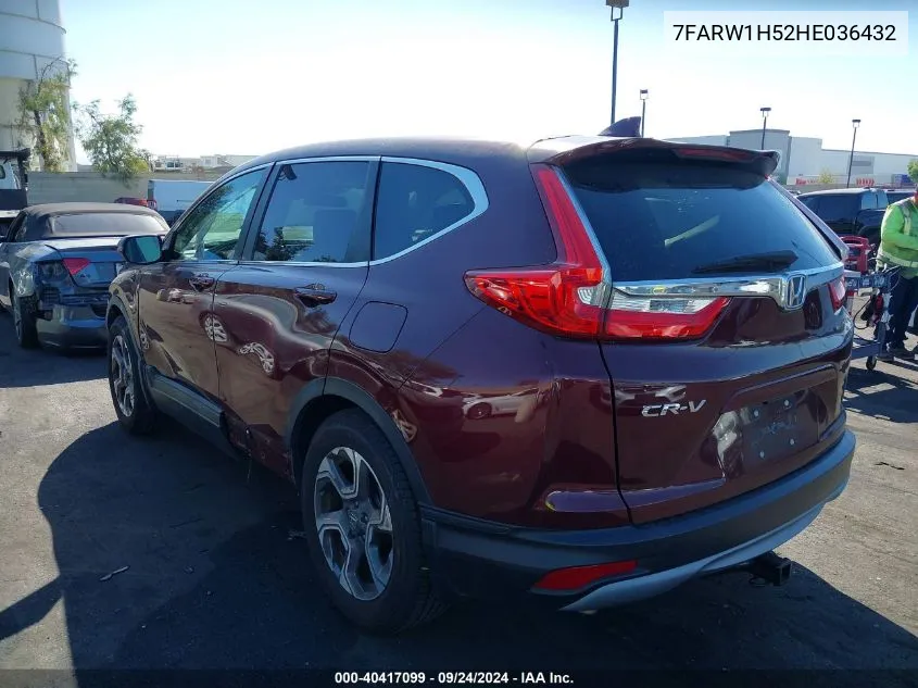 2017 Honda Cr-V Ex VIN: 7FARW1H52HE036432 Lot: 40517775