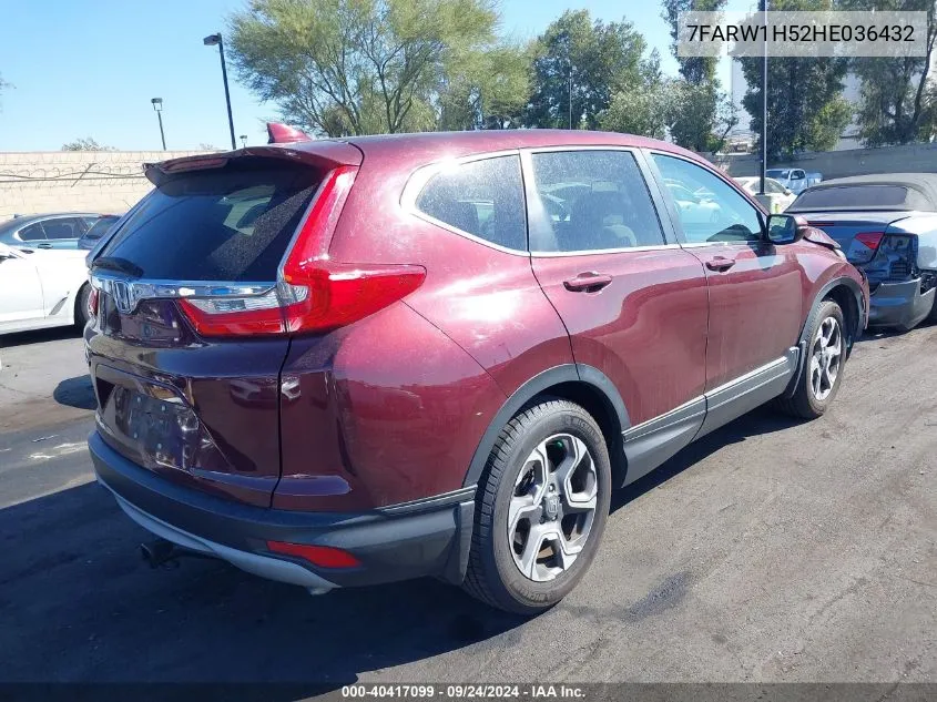 2017 Honda Cr-V Ex VIN: 7FARW1H52HE036432 Lot: 40517775