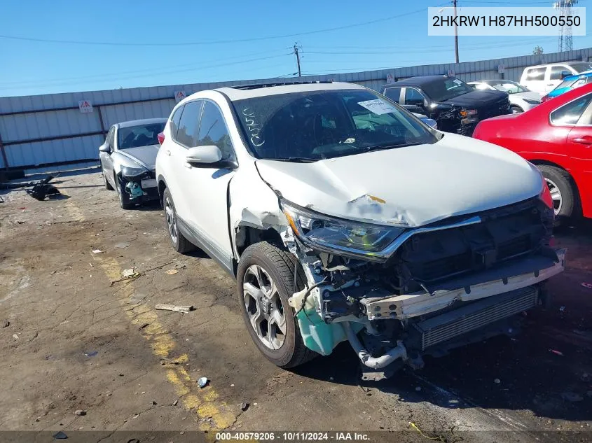 2017 Honda Cr-V Ex-L/Ex-L Navi VIN: 2HKRW1H87HH500550 Lot: 40579206