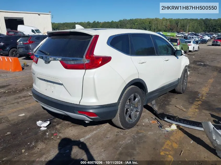 2017 Honda Cr-V Ex-L/Ex-L Navi VIN: 2HKRW1H87HH500550 Lot: 40579206