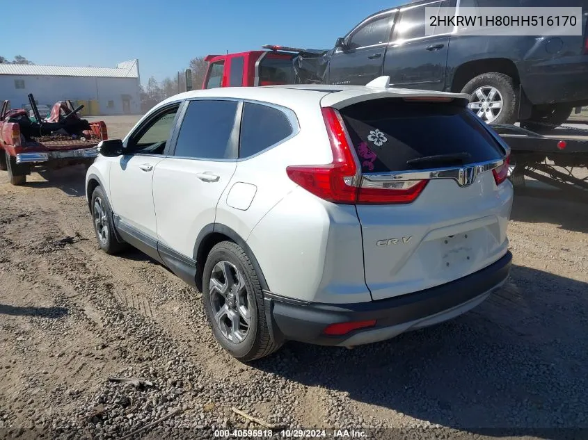 2017 Honda Cr-V Ex-L/Ex-L Navi VIN: 2HKRW1H80HH516170 Lot: 40595918