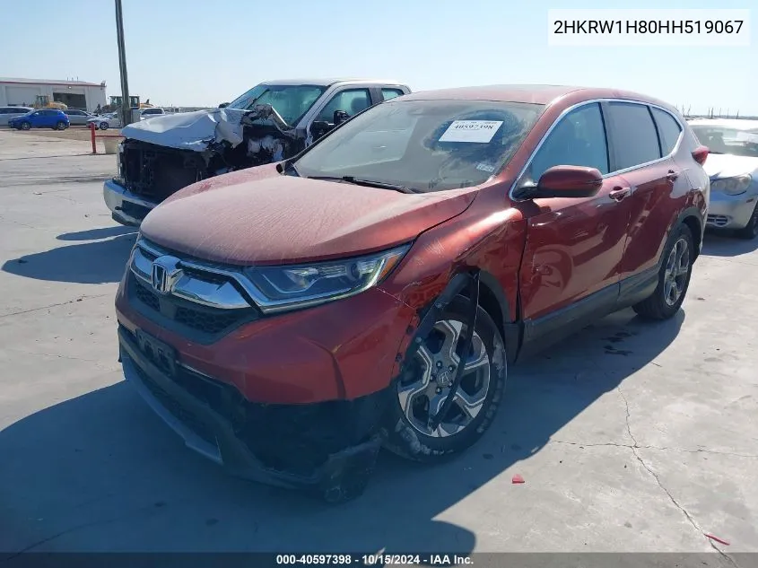 2017 Honda Cr-V Ex-L/Ex-L Navi VIN: 2HKRW1H80HH519067 Lot: 40597398