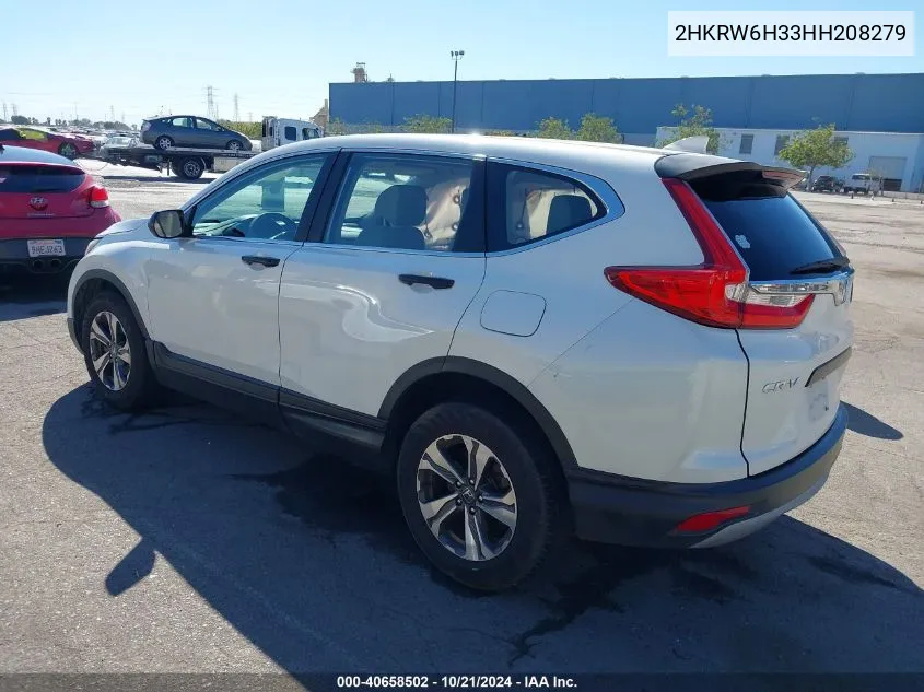 2HKRW6H33HH208279 2017 Honda Cr-V Lx