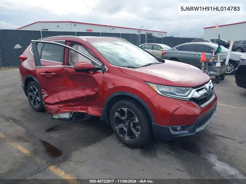 2017 Honda Cr-V Touring VIN: 5J6RW1H91HL014783 Lot: 40722917