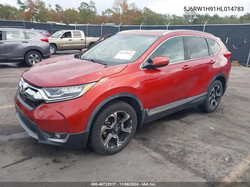 2017 Honda Cr-V Touring VIN: 5J6RW1H91HL014783 Lot: 40722917