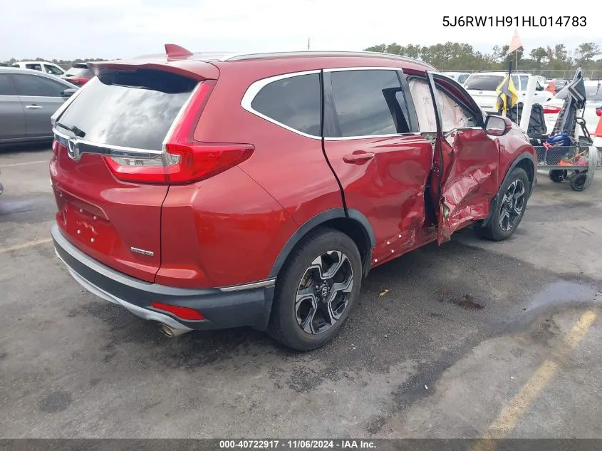 2017 Honda Cr-V Touring VIN: 5J6RW1H91HL014783 Lot: 40722917