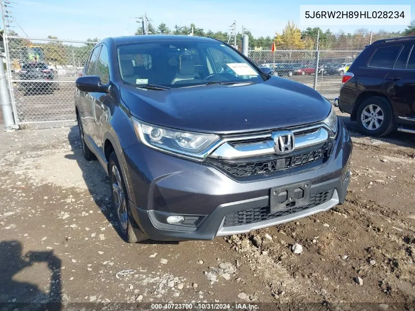 2017 Honda Cr-V Ex-L/Ex-L Navi VIN: 5J6RW2H89HL028234 Lot: 40723700