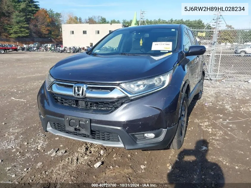 2017 Honda Cr-V Ex-L/Ex-L Navi VIN: 5J6RW2H89HL028234 Lot: 40723700