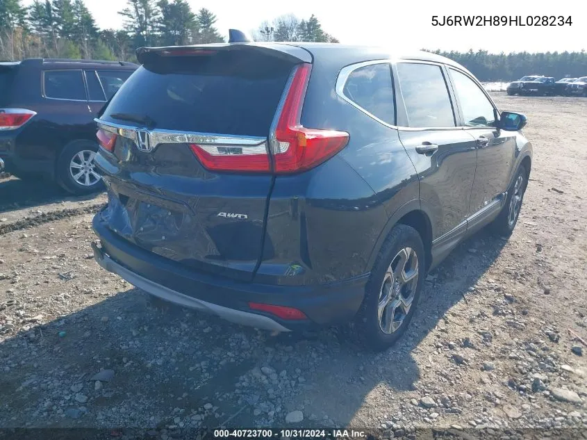 2017 Honda Cr-V Ex-L/Ex-L Navi VIN: 5J6RW2H89HL028234 Lot: 40723700