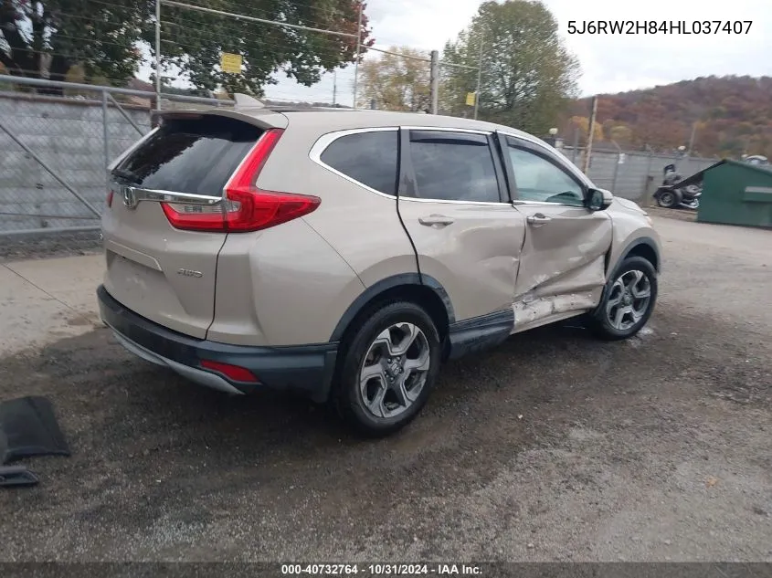 2017 Honda Cr-V Ex-L/Ex-L Navi VIN: 5J6RW2H84HL037407 Lot: 40732764