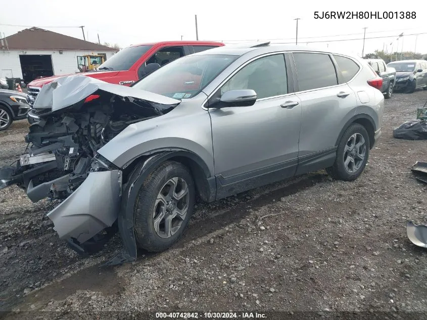 2017 Honda Cr-V Ex-L/Ex-L Navi VIN: 5J6RW2H80HL001388 Lot: 40742842