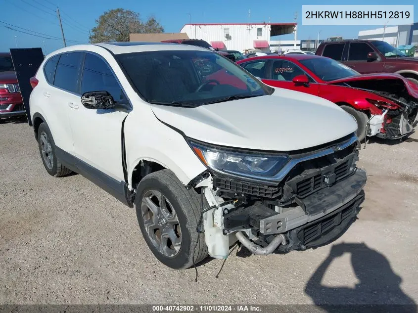 2017 Honda Cr-V Ex-L/Ex-L Navi VIN: 2HKRW1H88HH512819 Lot: 40742902