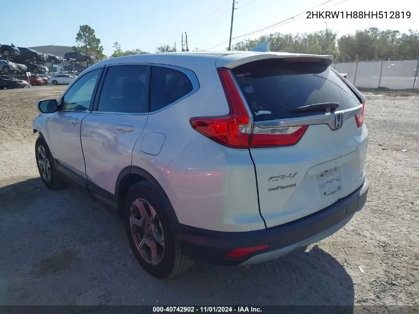 2017 Honda Cr-V Ex-L/Ex-L Navi VIN: 2HKRW1H88HH512819 Lot: 40742902