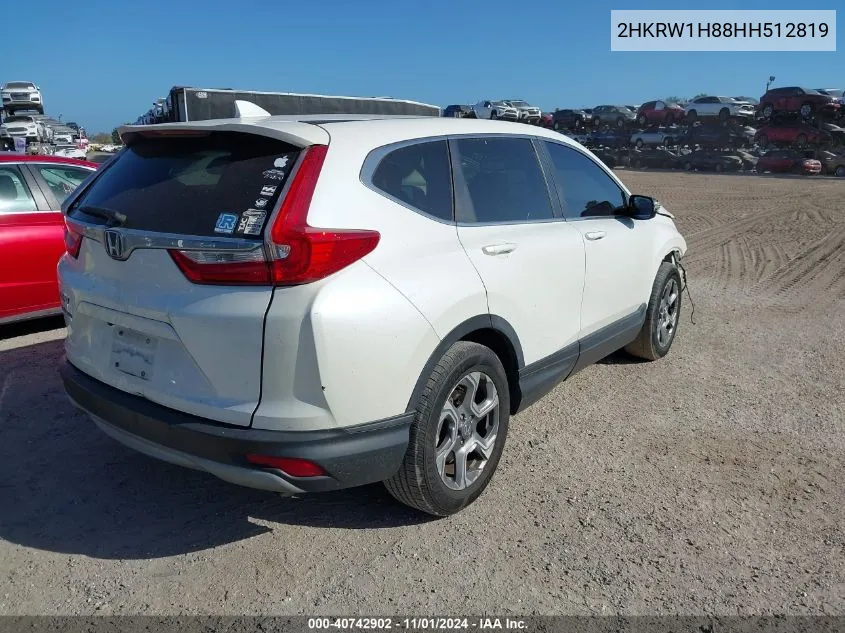 2017 Honda Cr-V Ex-L/Ex-L Navi VIN: 2HKRW1H88HH512819 Lot: 40742902