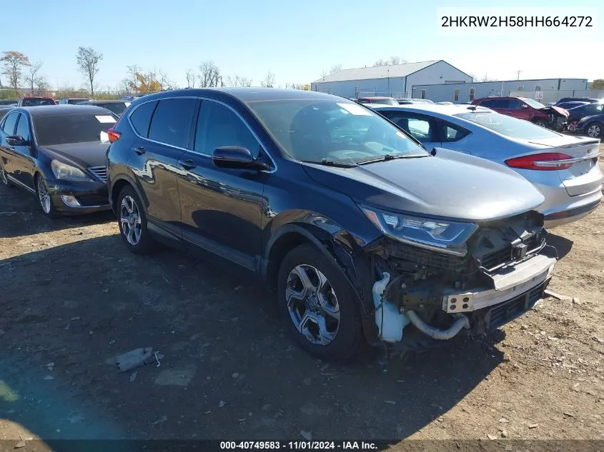 2017 Honda Cr-V Ex VIN: 2HKRW2H58HH664272 Lot: 40749583