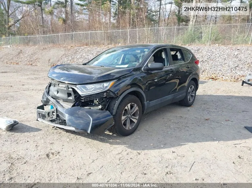 2017 Honda Cr-V Lx VIN: 2HKRW6H32HH210475 Lot: 40761034