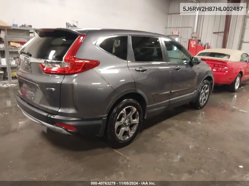 2017 Honda Cr-V Ex-L/Ex-L Navi VIN: 5J6RW2H87HL002487 Lot: 40763279