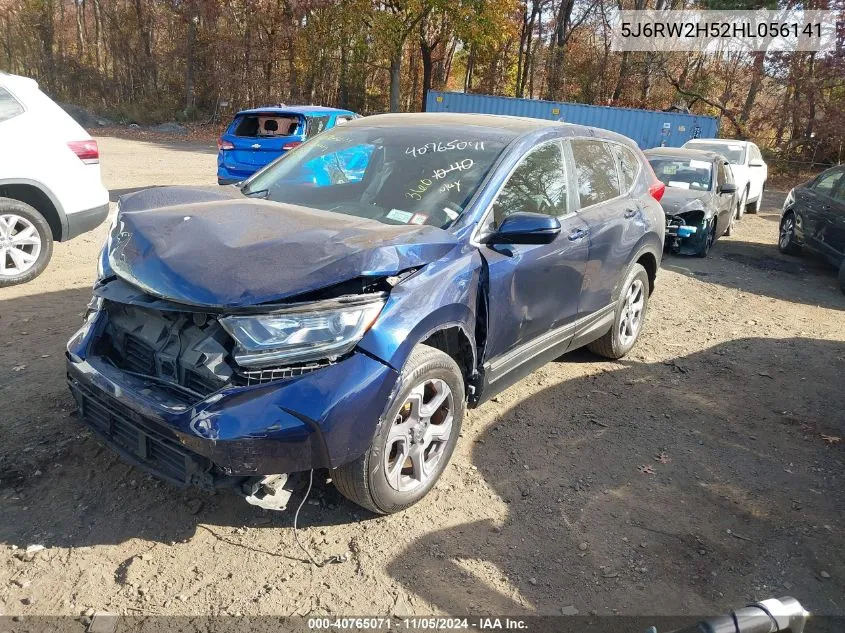 2017 Honda Cr-V Ex VIN: 5J6RW2H52HL056141 Lot: 40765071