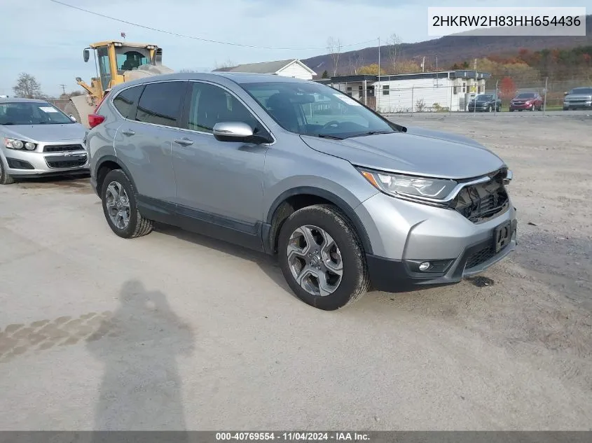 2017 Honda Cr-V Ex-L/Ex-L Navi VIN: 2HKRW2H83HH654436 Lot: 40769554