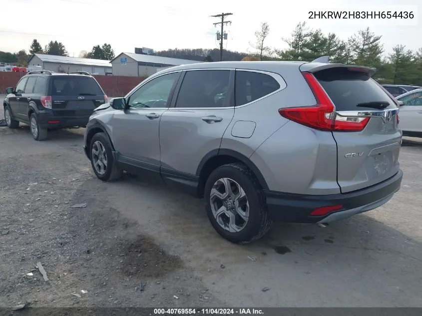 2017 Honda Cr-V Ex-L/Ex-L Navi VIN: 2HKRW2H83HH654436 Lot: 40769554