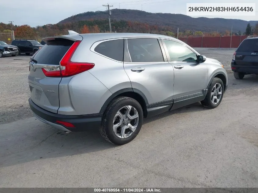 2017 Honda Cr-V Ex-L/Ex-L Navi VIN: 2HKRW2H83HH654436 Lot: 40769554